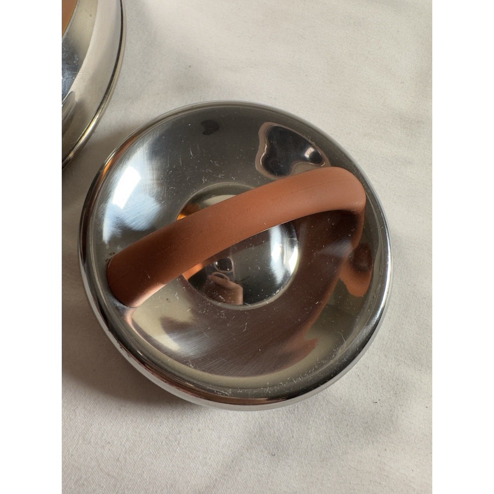 Lenox Whistling Tea Kettle 2 5 Qt Stainless Steel Gold Rubber Handle - Picture 8 of 11
